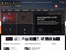 Tablet Screenshot of 10micron.de